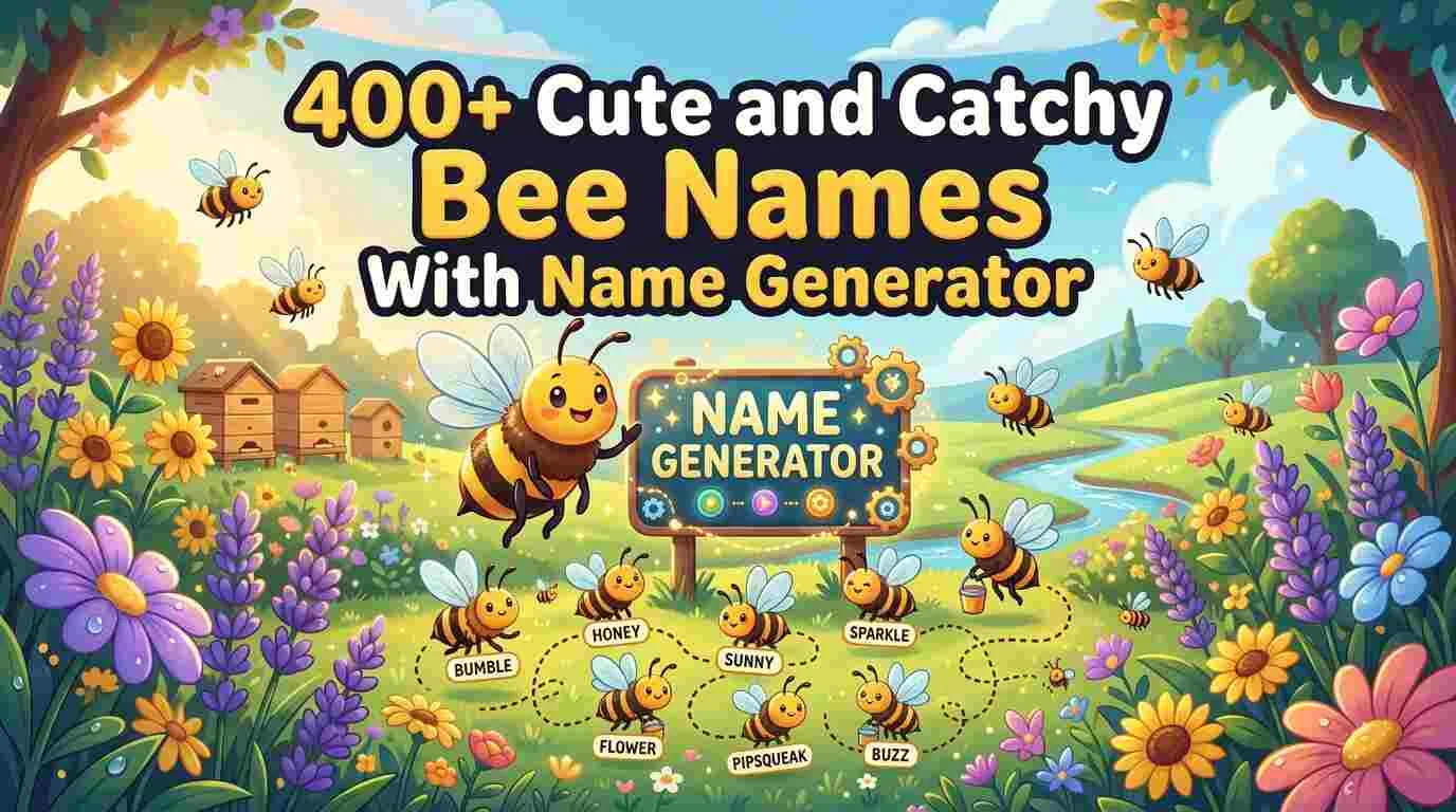 Cute and Catchy Bee Names With Name Generator