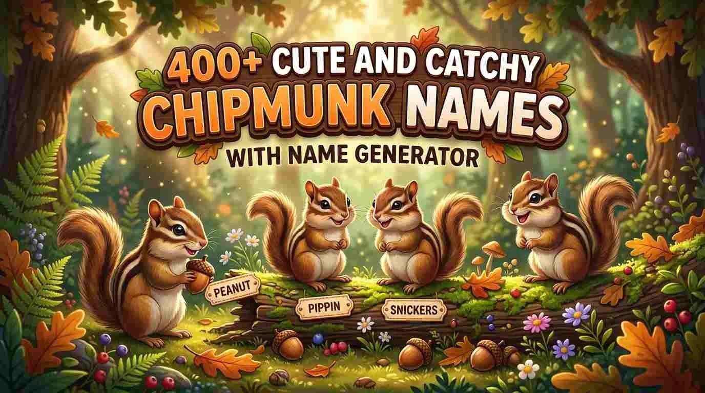 Cute and Catchy Chipmunk Names With Name Generator
