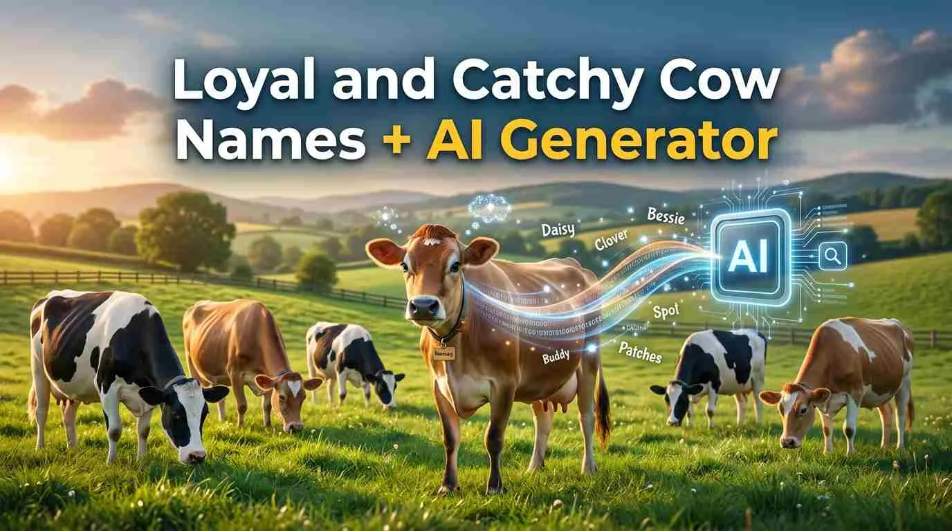 Loyal and Catchy Cow Names + AI Generator