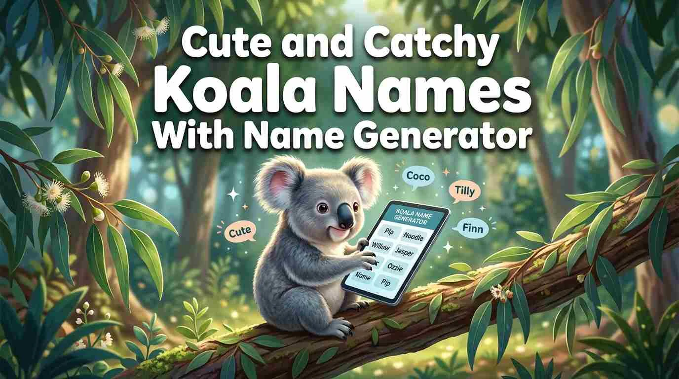 Cute and Catchy Koala Names With Name Generator