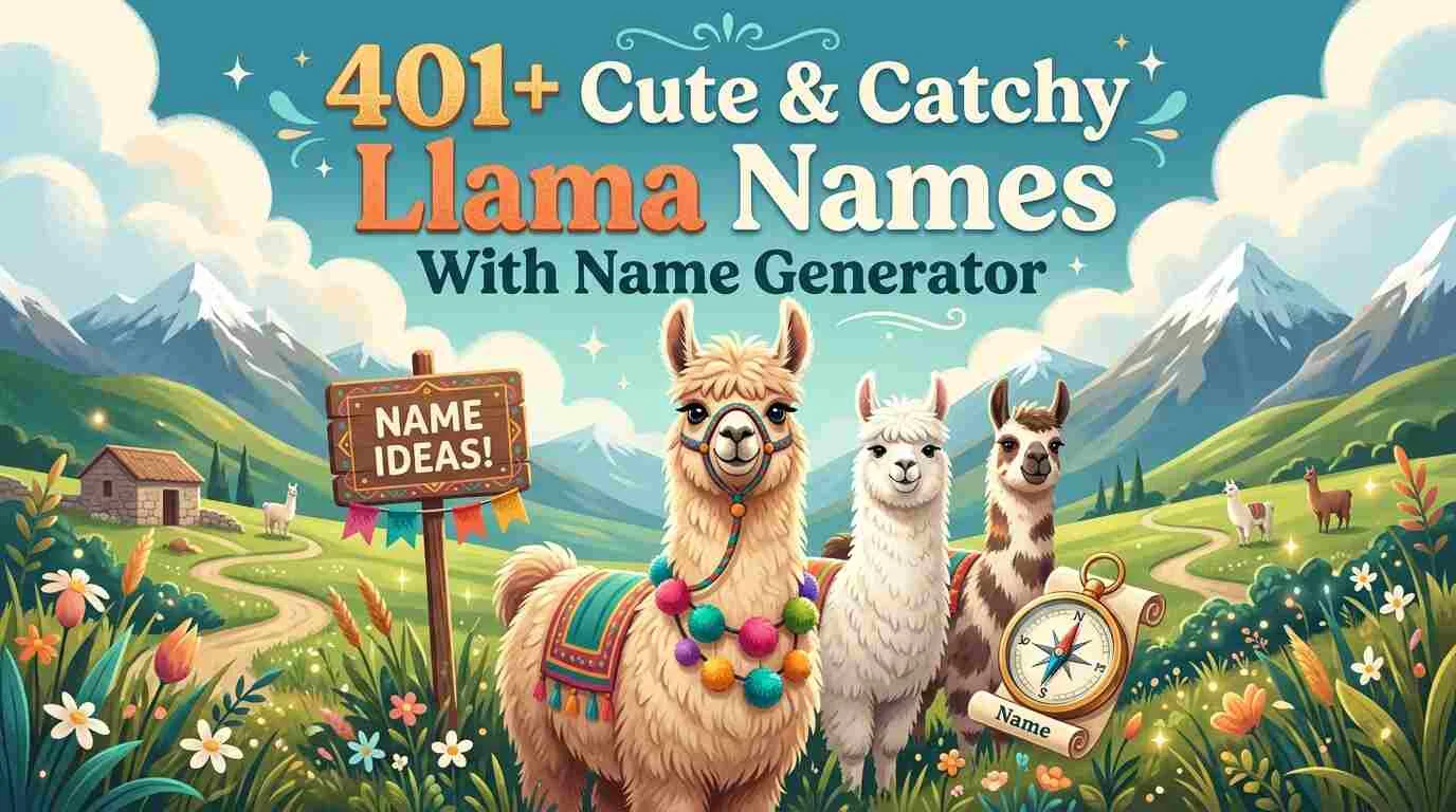 Cute & Catchy Llama Names With Name Generator