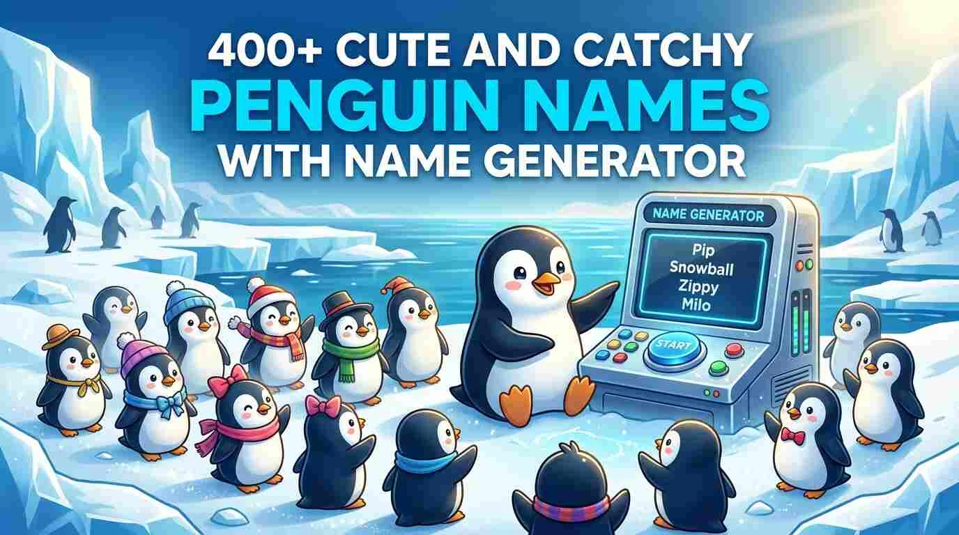 Cute and Catchy Penguin Names With Name Generator