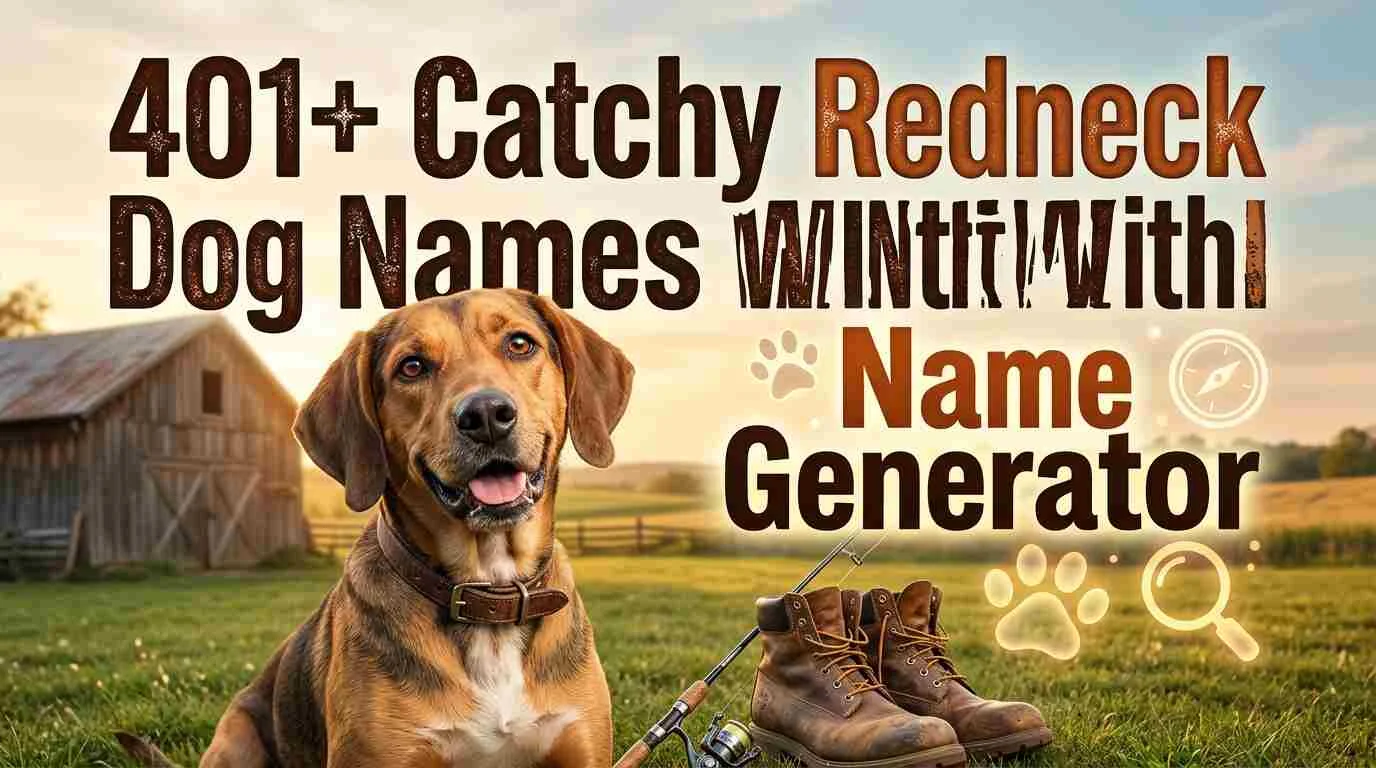 Catchy Redneck Dog Names With Name Generator