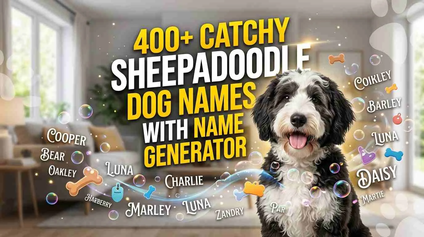 Catchy Sheepadoodle Dog Names With Name Generator