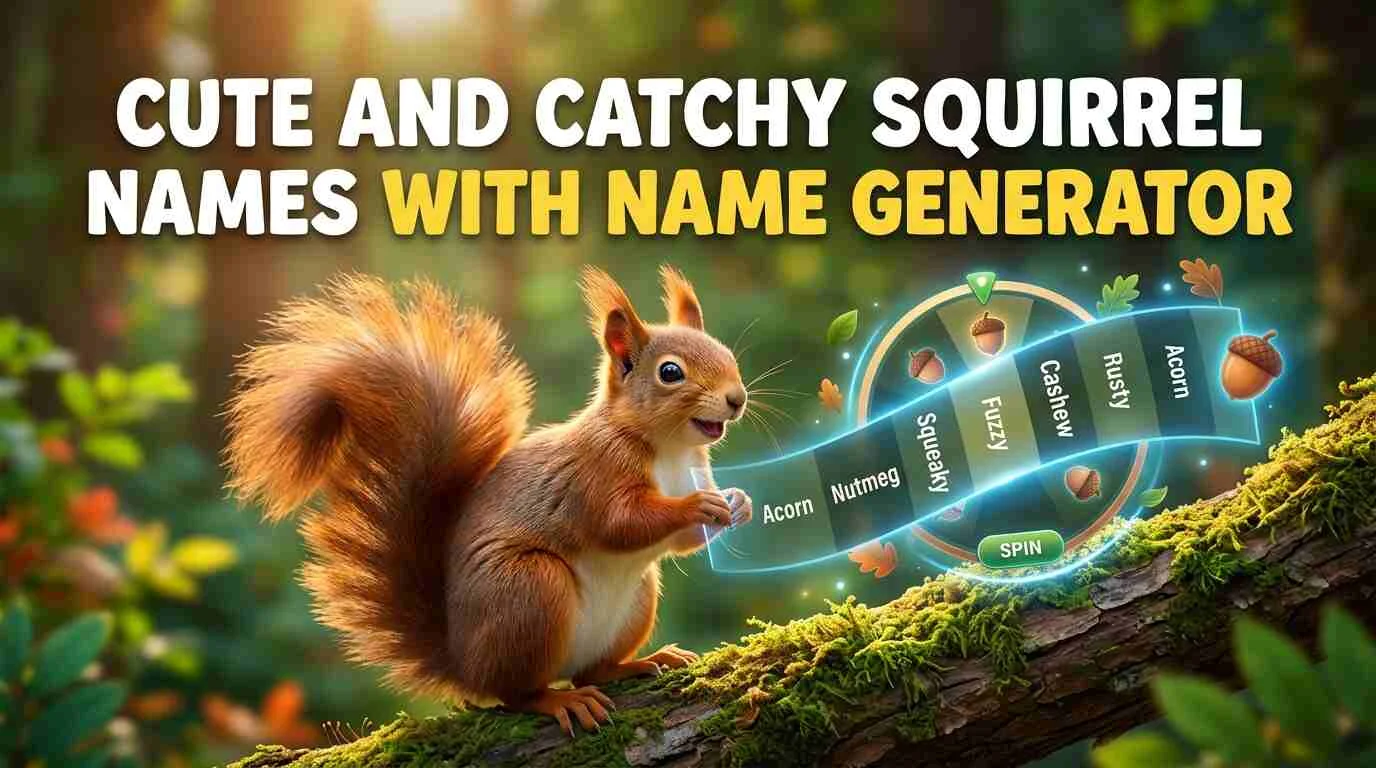 Cute and Catchy Squirrel Names With Name Generator