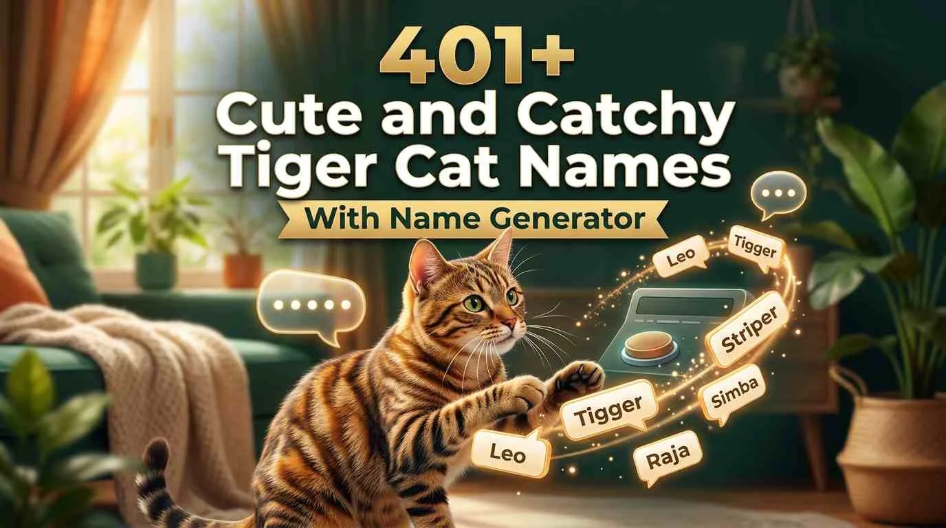 Cute and Catchy Tiger Cat Names With Name Generator