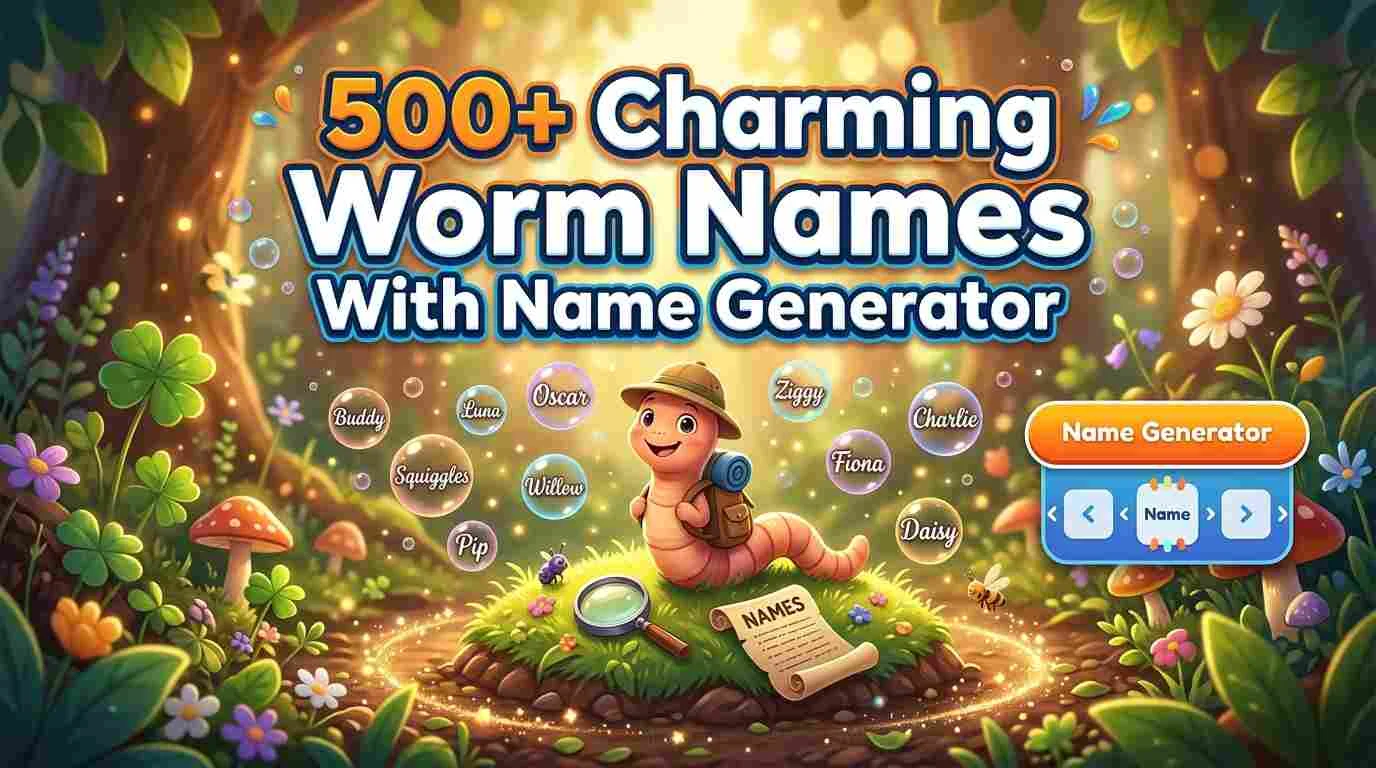 Charming Worm Names With Name Generator