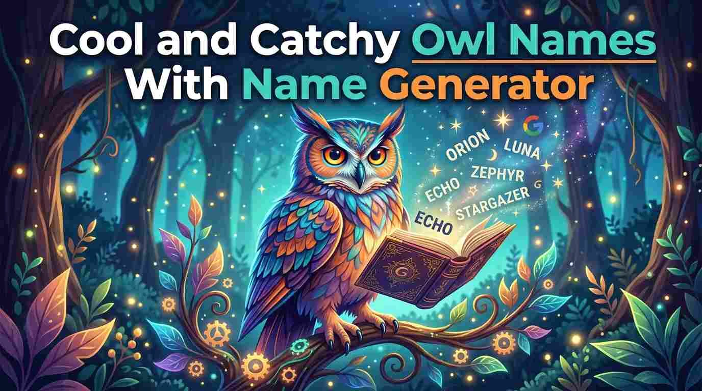Catchy Owl Names With Name Generator
