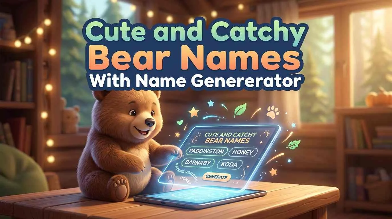 Cute and Catchy Bear Names With Name Generator