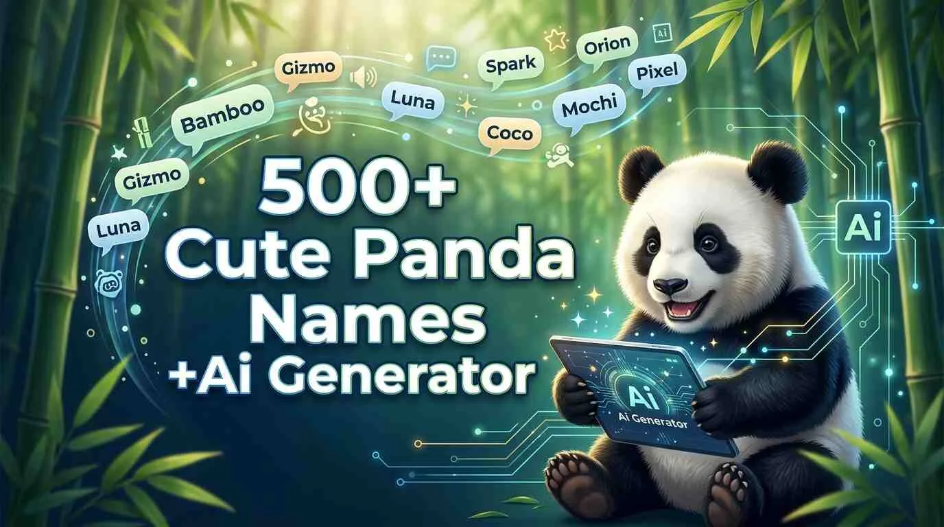 Cute Panda Names + AI Generator