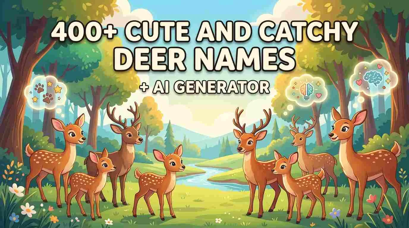400+ Cute and Catchy Deer Names + Ai Generator