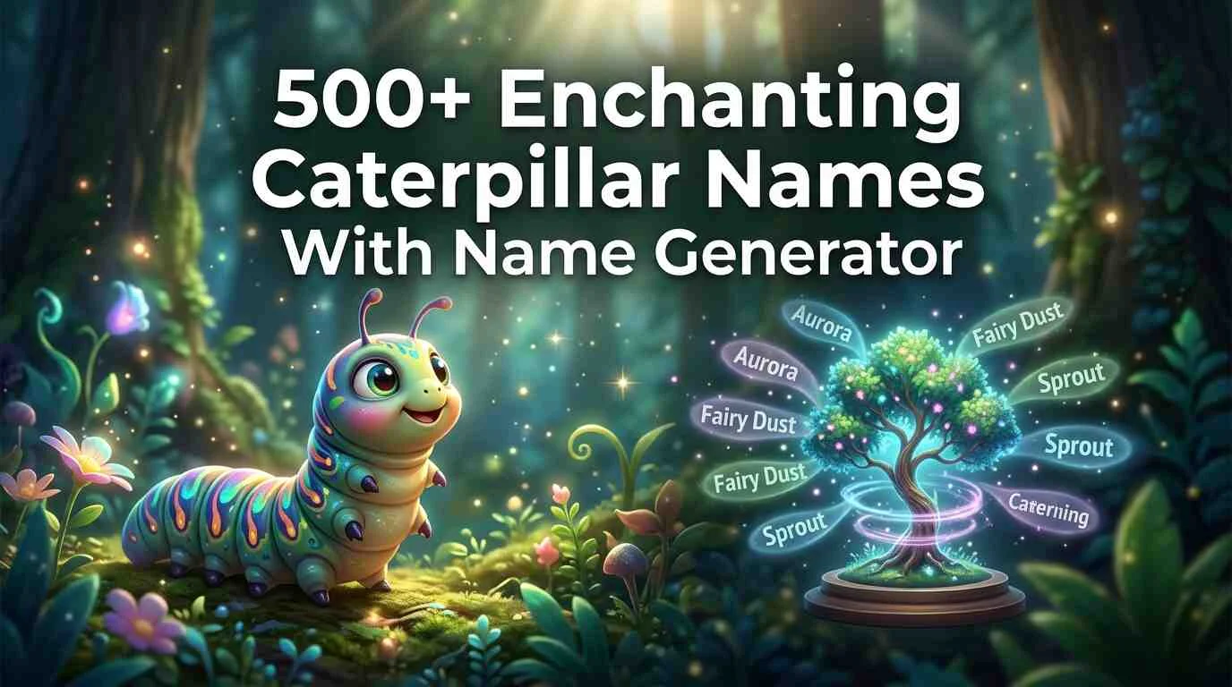 Enchanting Caterpillar Names With Name Generator