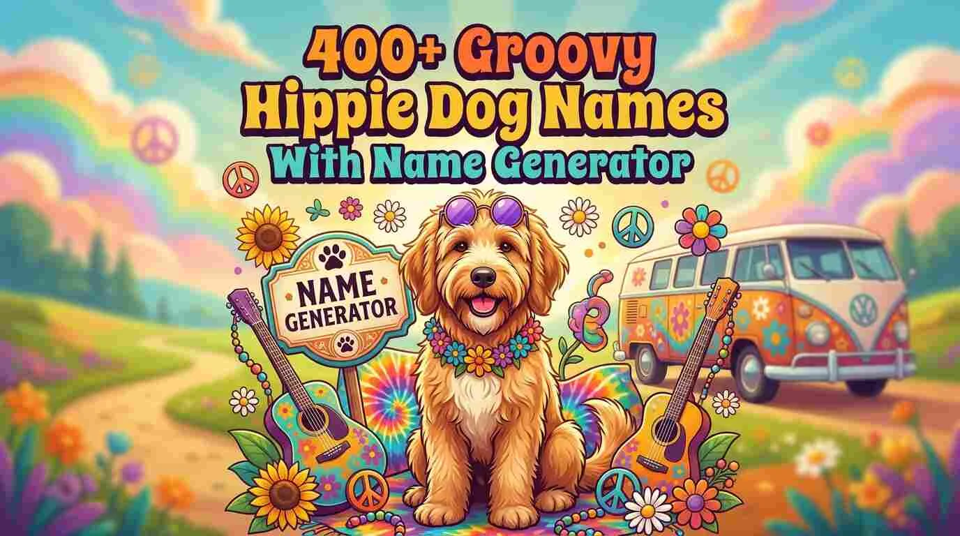 Groovy Hippie Dog Names With Name Generator