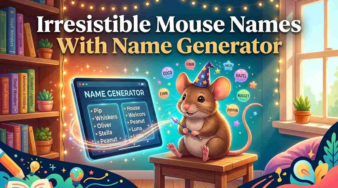 Irresistible Mouse Names With Name Generator