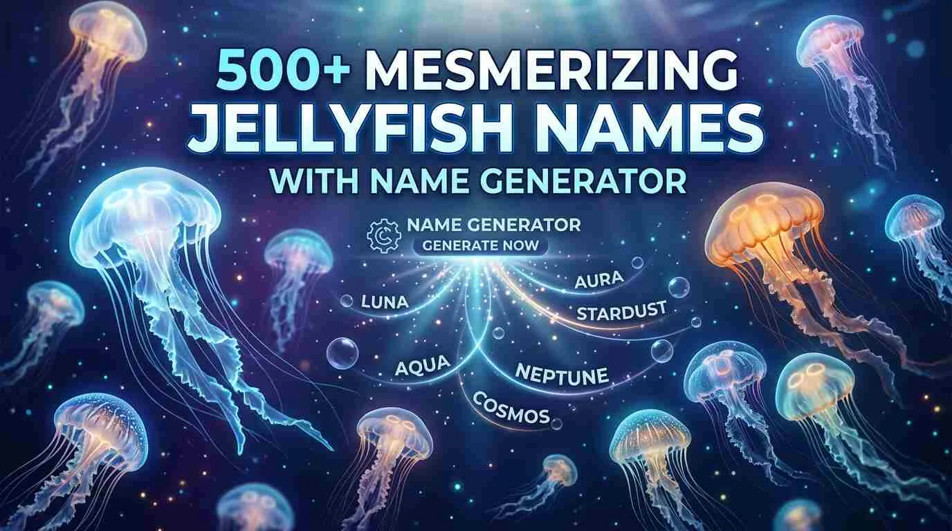 Mesmerizing Jellyfish Names With Name Generator