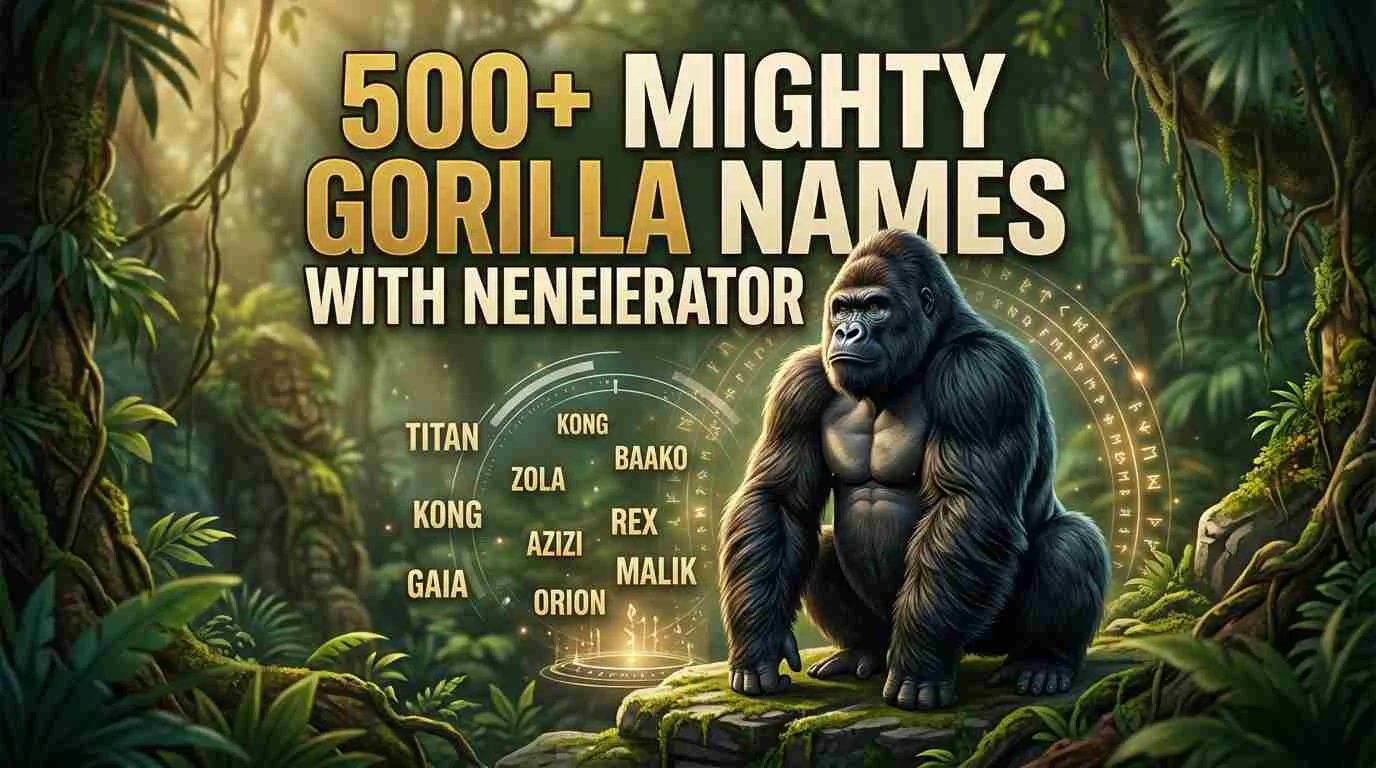 Mighty Gorilla Names With Name Generator