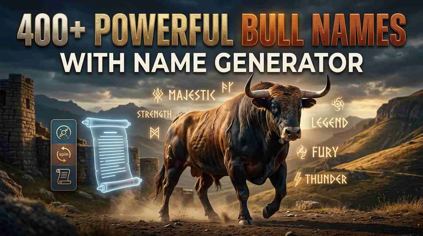 Powerful Bull Names With Name Generator