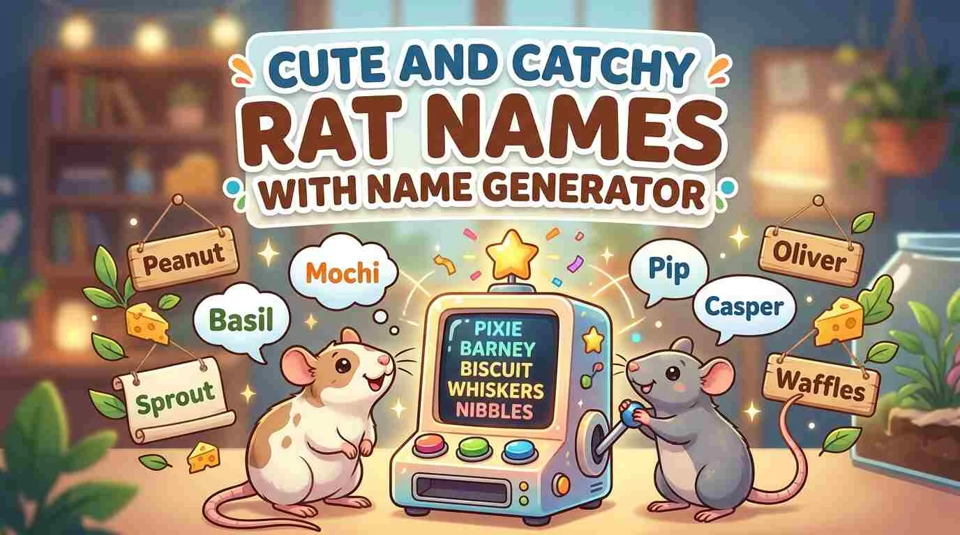 Cute and Catchy Rat Names With Name Generator