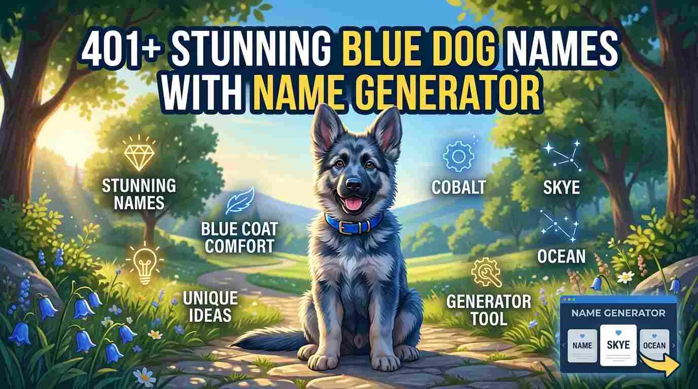 Stunning Blue Dog Names With Name Generator
