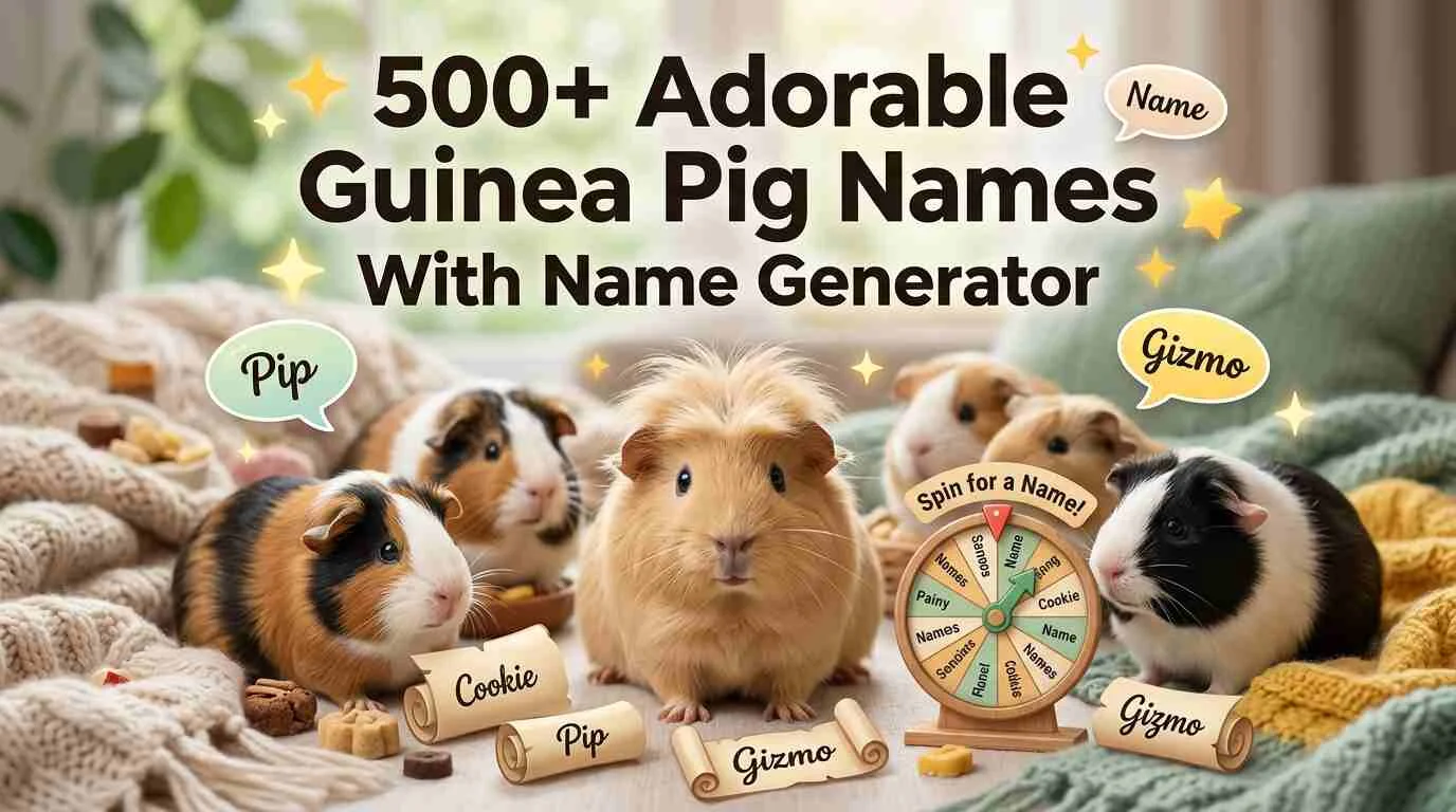 Adorable Guinea Pig Names With Name Generator
