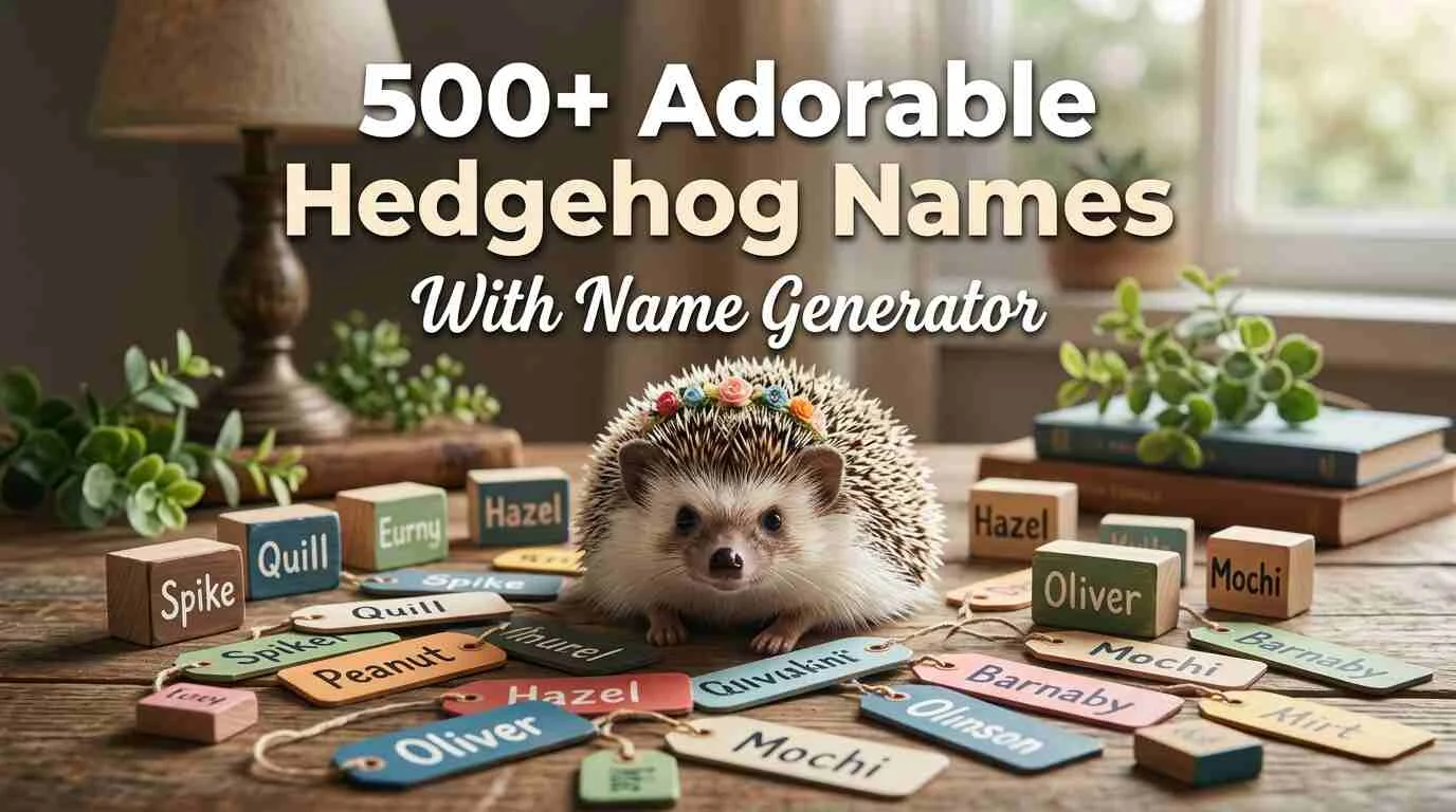 Adorable Hedgehog Names With Name Generator