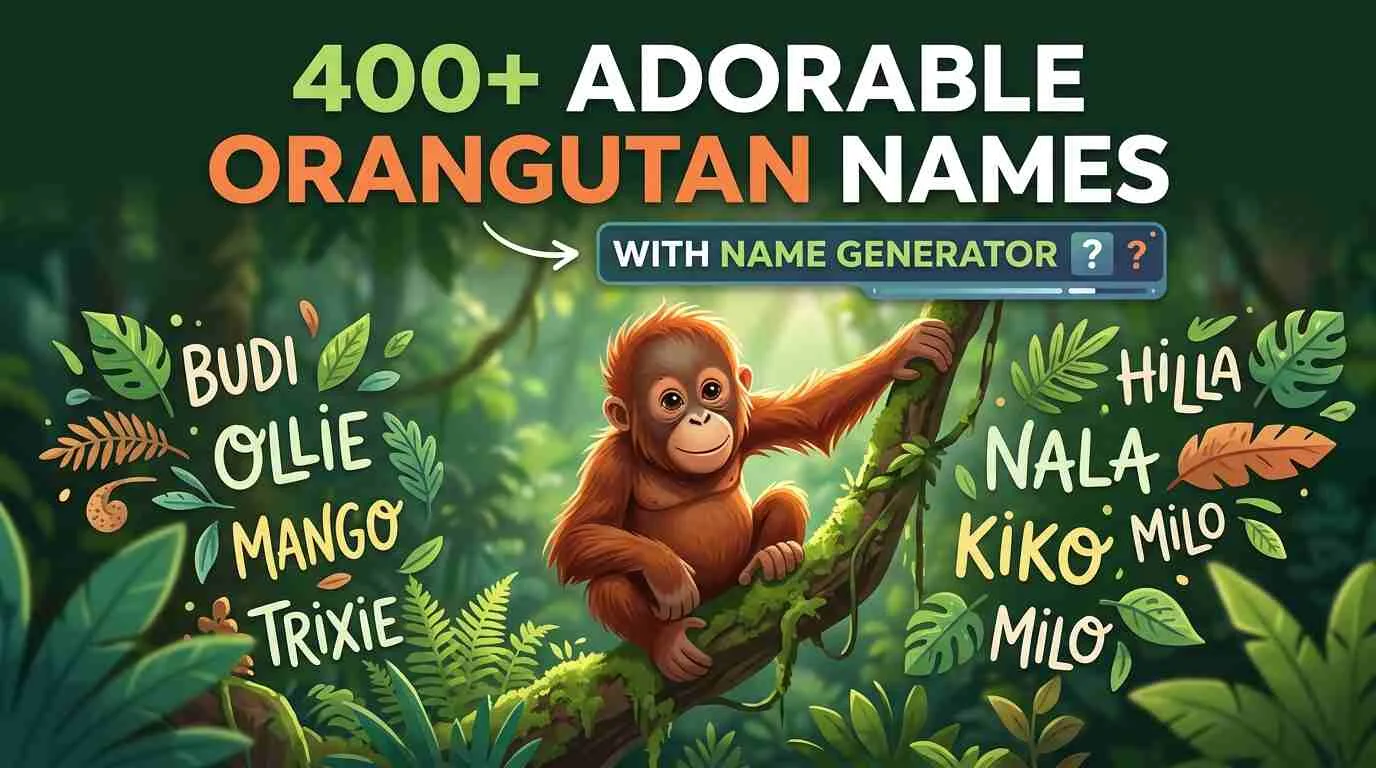 Adorable Orangutan Names With Name Generator