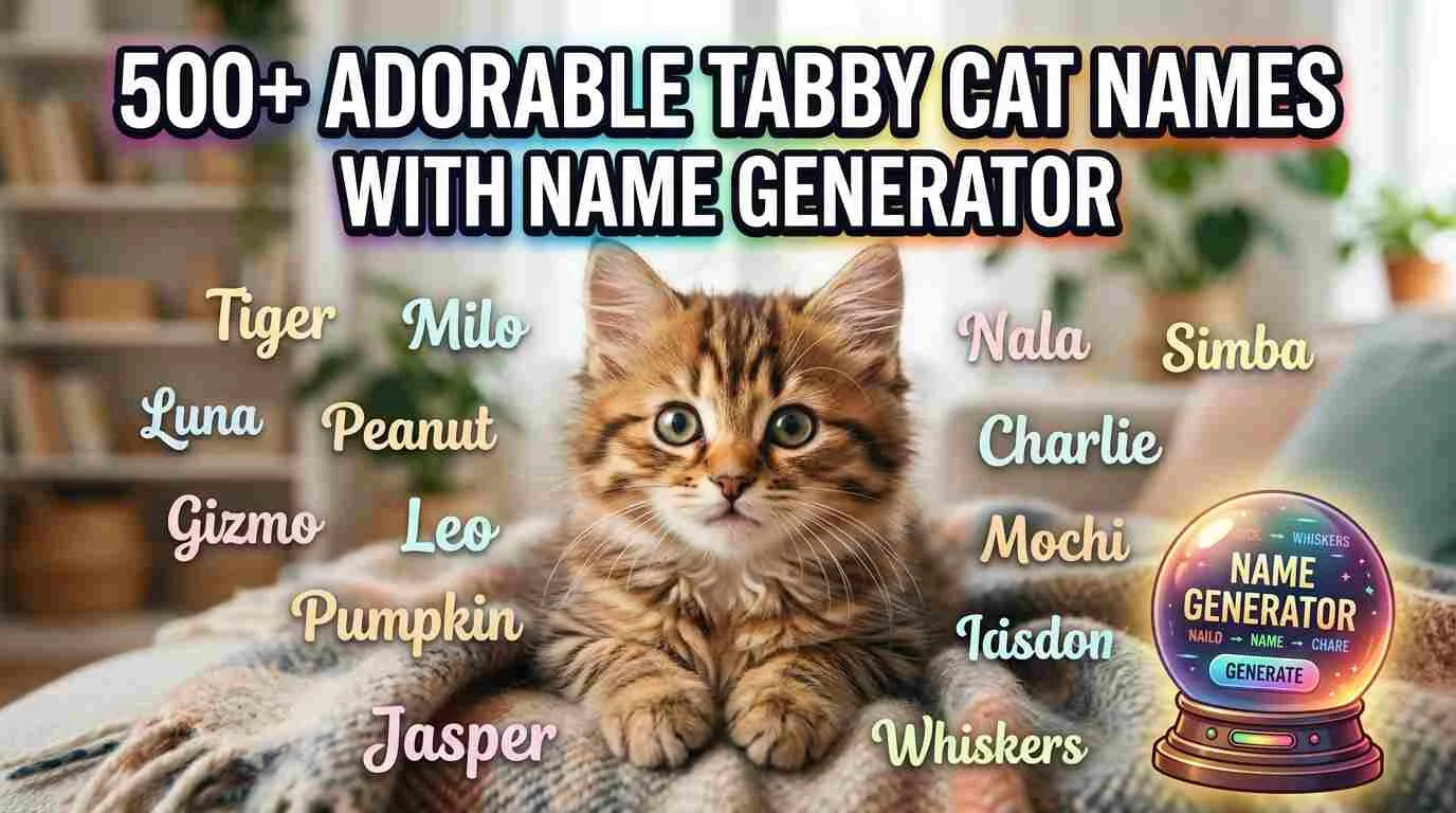 Adorable Tabby Cat Names With Name Generator