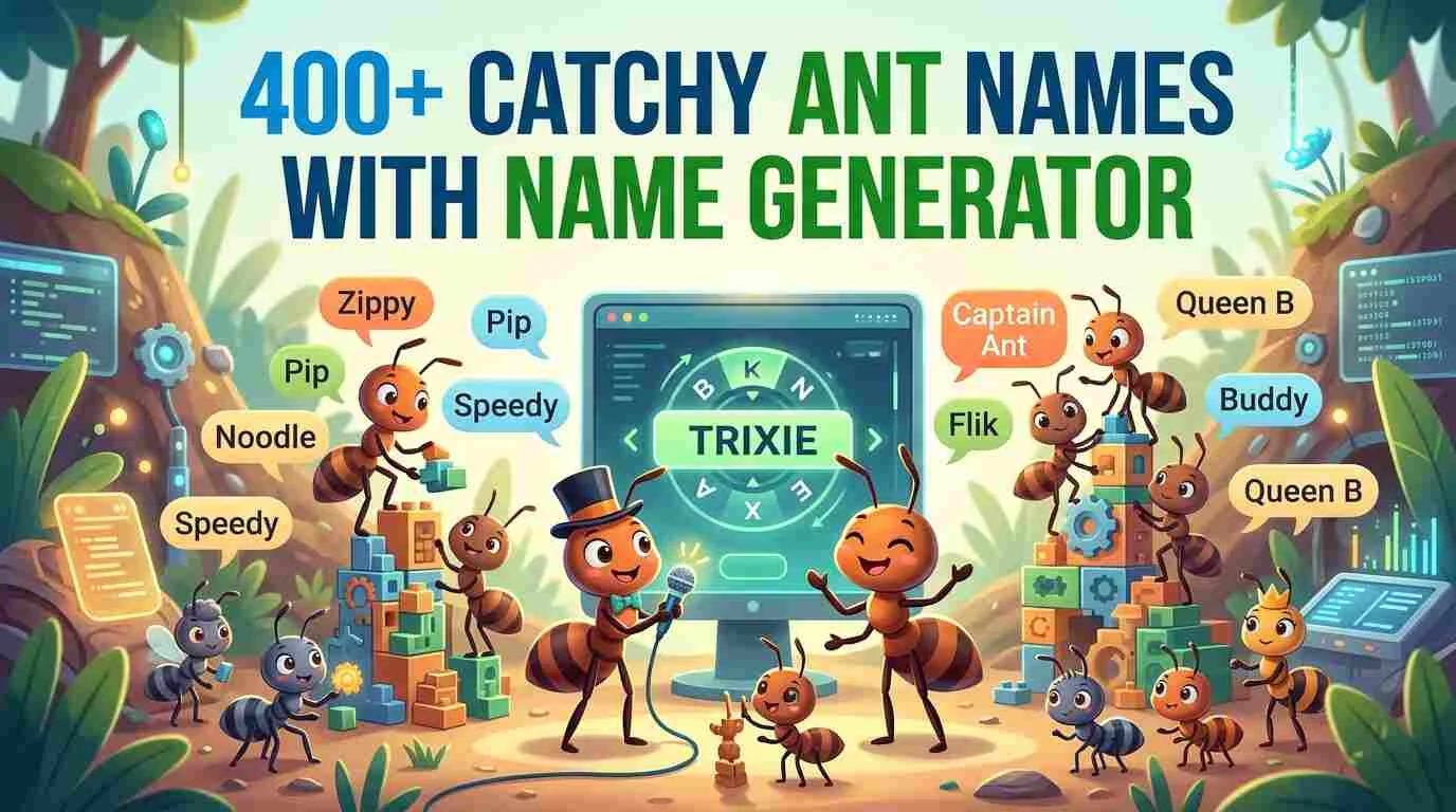 Catchy Ant Names With Name Generator