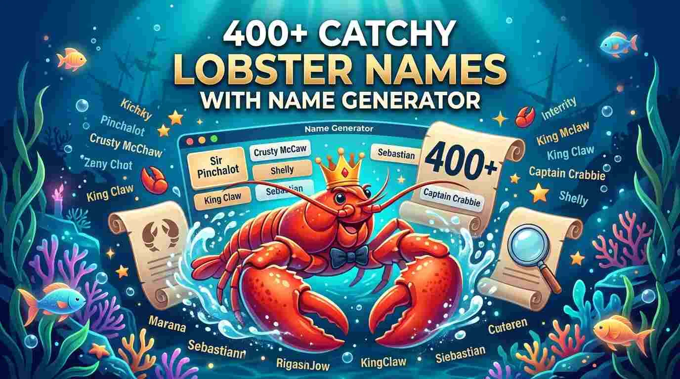Catchy Lobster Names With Name Generator