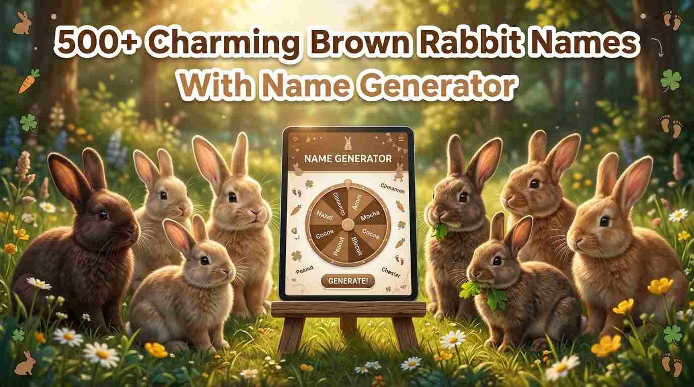 Charming Brown Rabbit Names With Name Generator