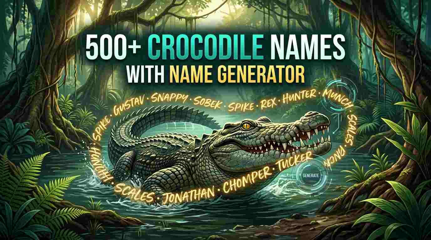 Crocodile Names With Name Generator