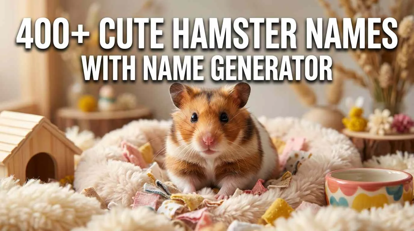 Cute Hamster Names With Name Generator