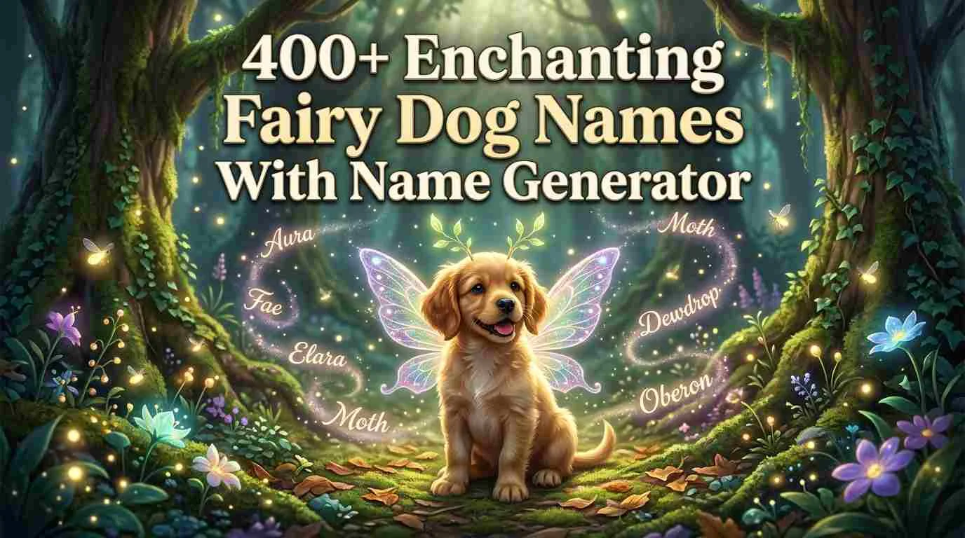 Enchanting Fairy Dog Names With Name Generator