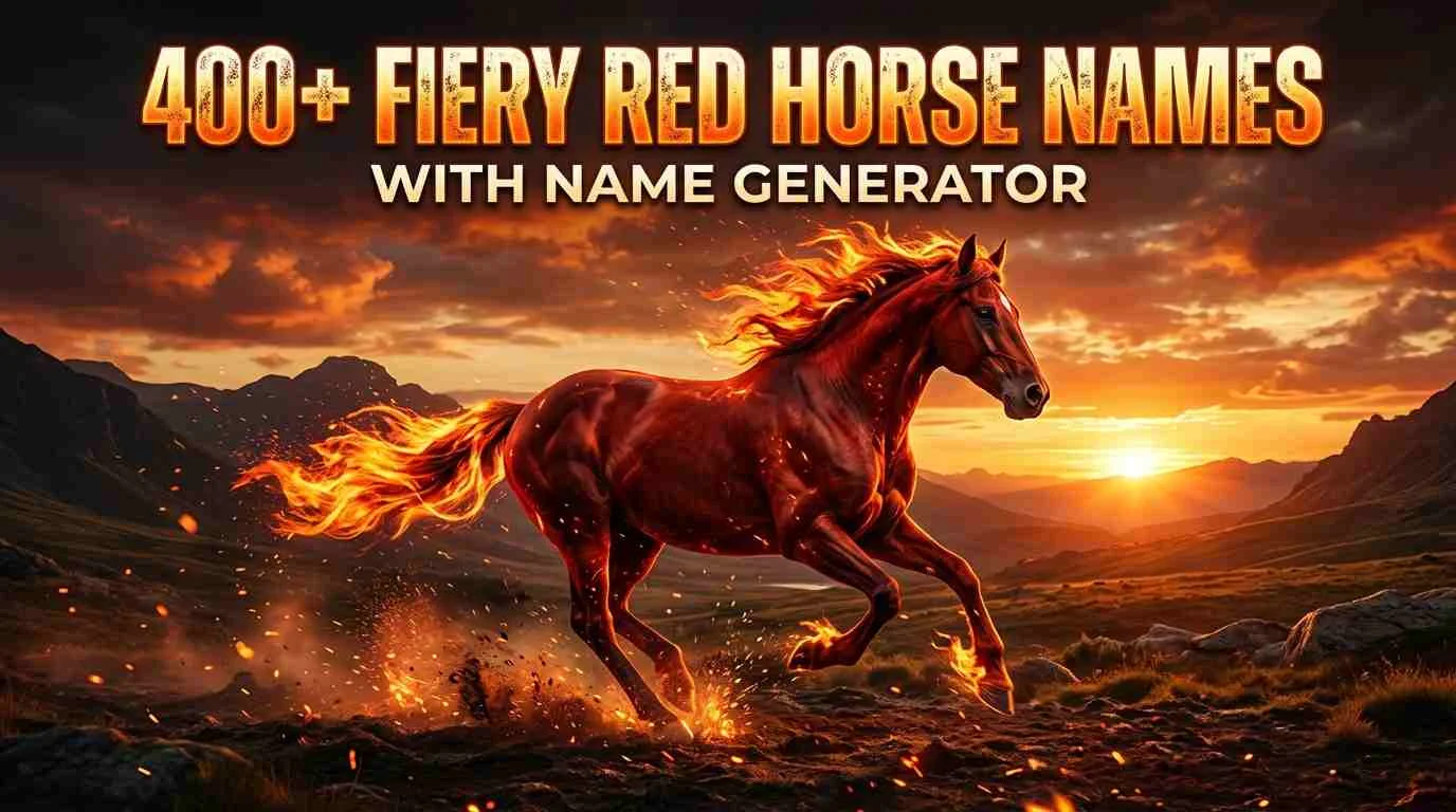 Fiery Red Horse Names With Name Generator