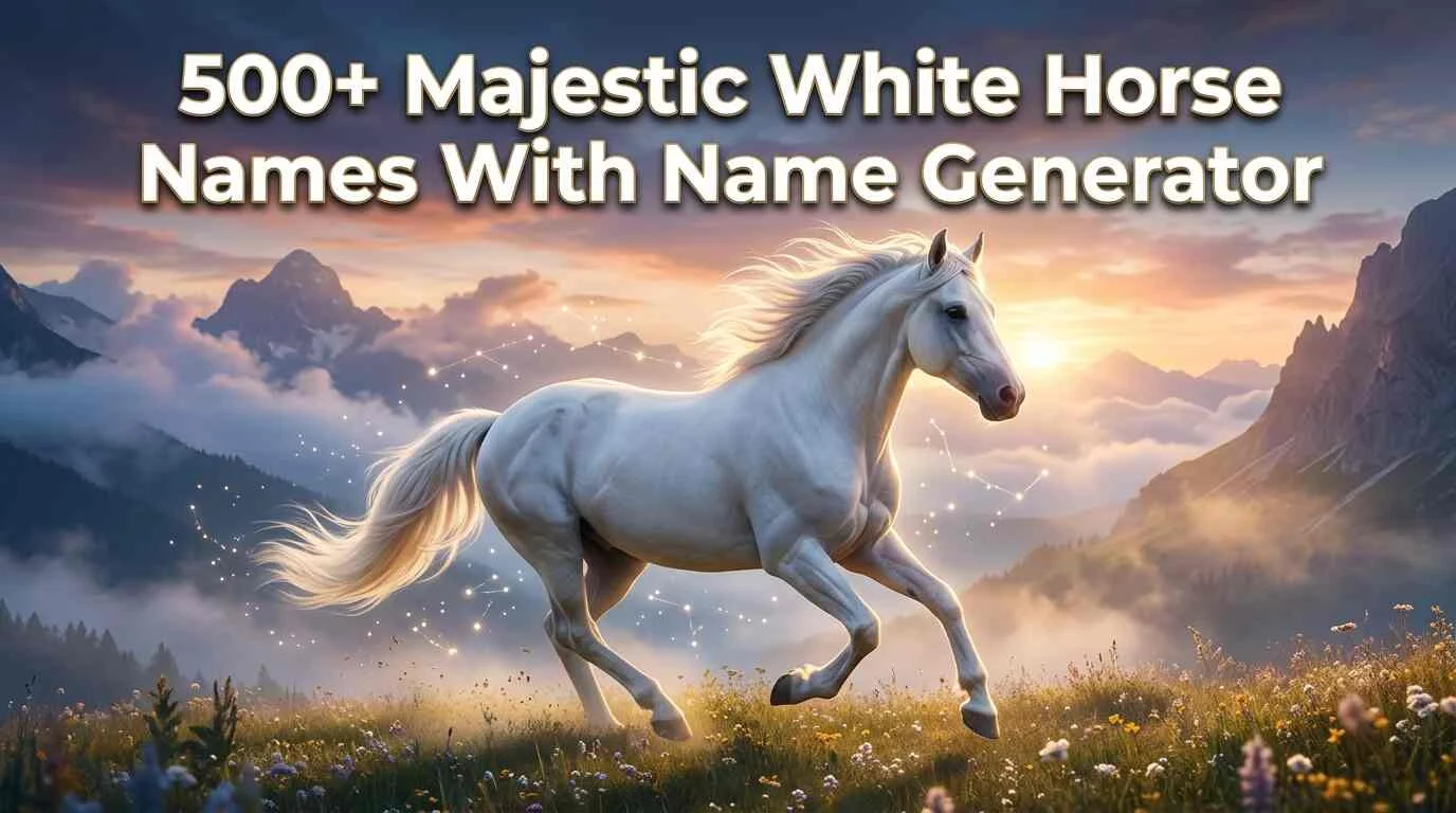 Majestic White Horse Names With Name Generator