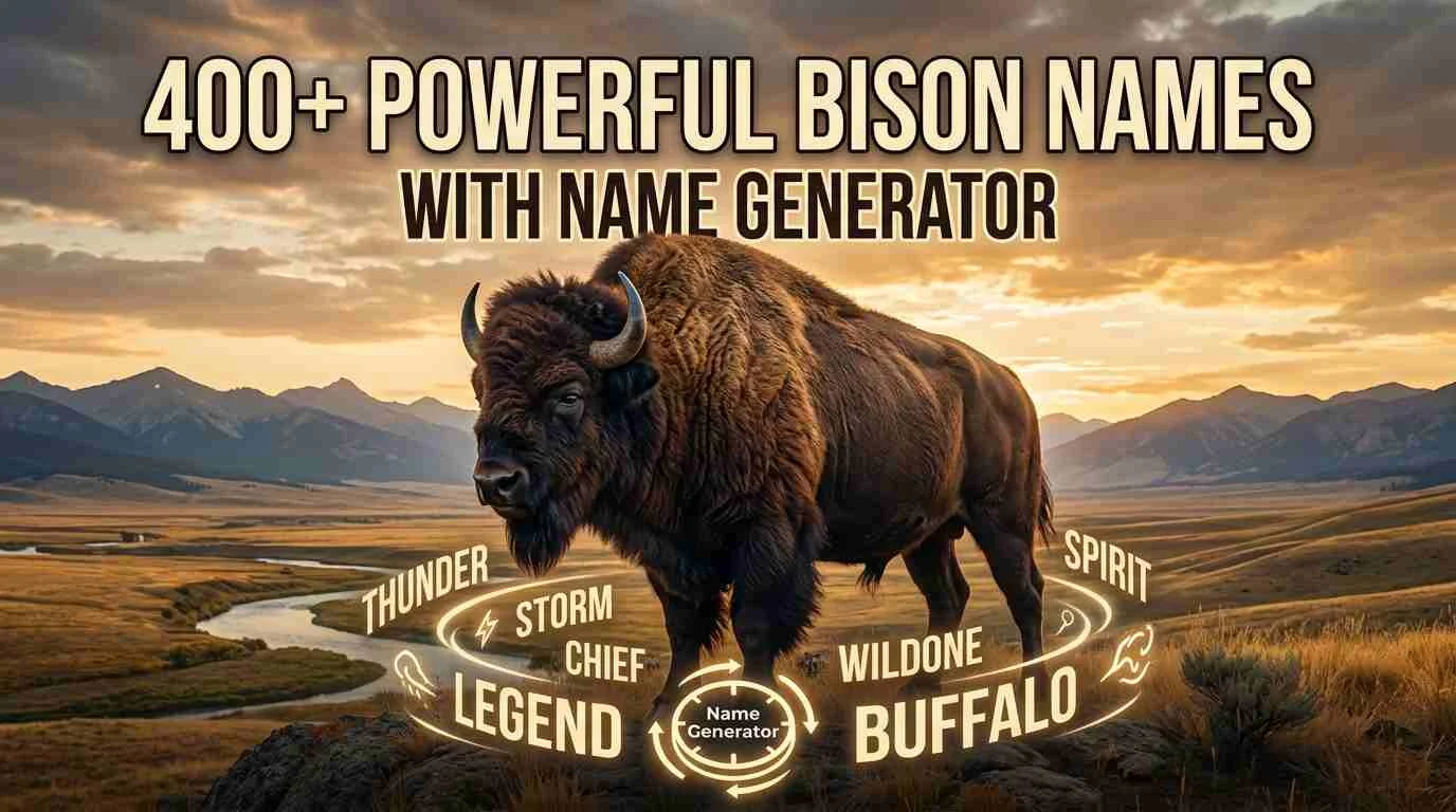 Powerful Bison Names With Name Generator