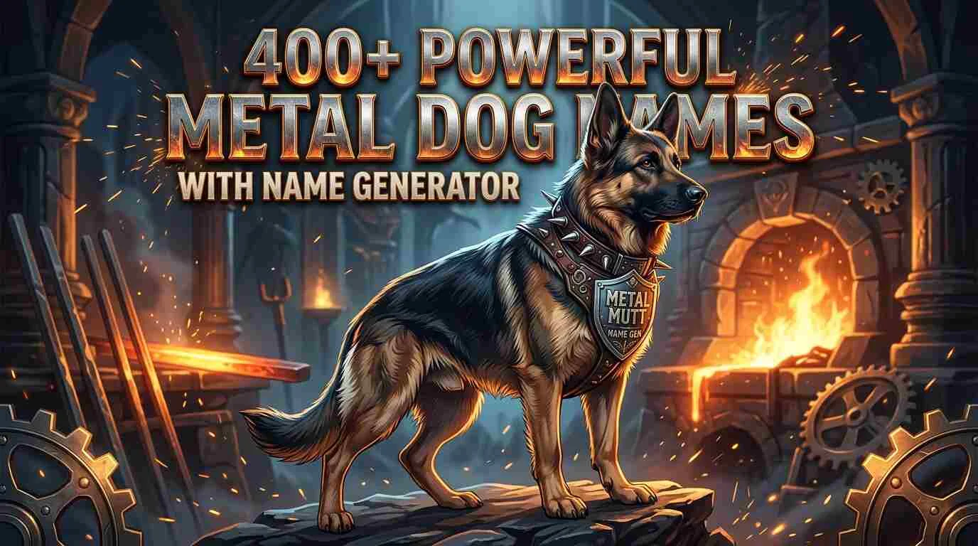 Powerful Metal Dog Names With Name Generator