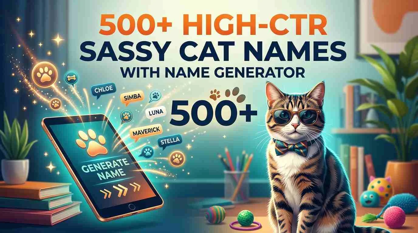 High-CTR Sassy Cat Names With Name Generator