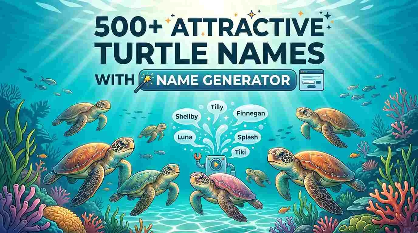 Attractive Turtle Names With Name Generator